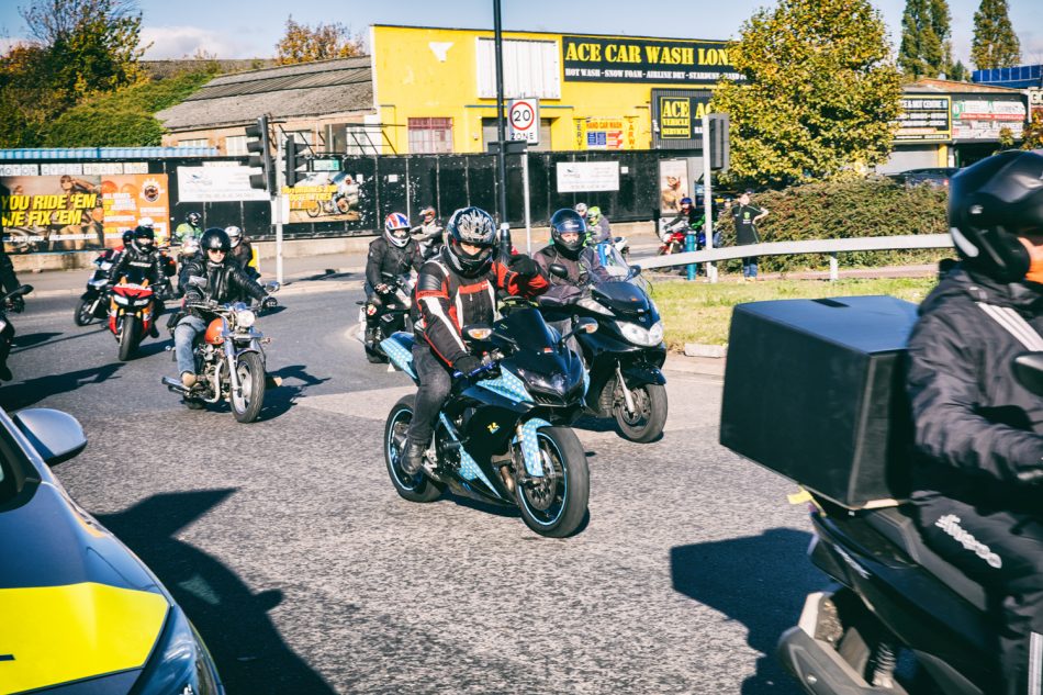 London Motorbike Protest