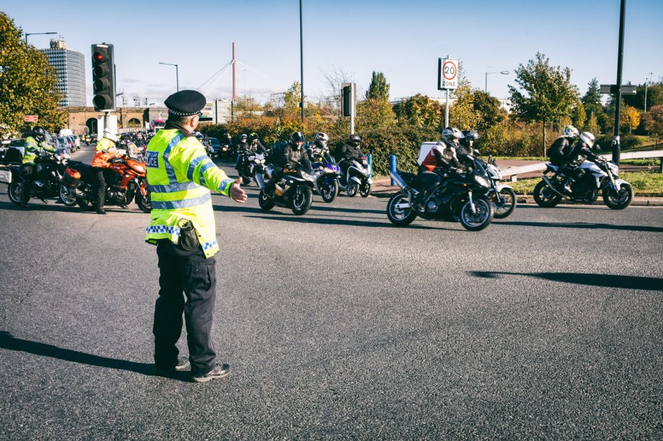 London Motorbike Protest