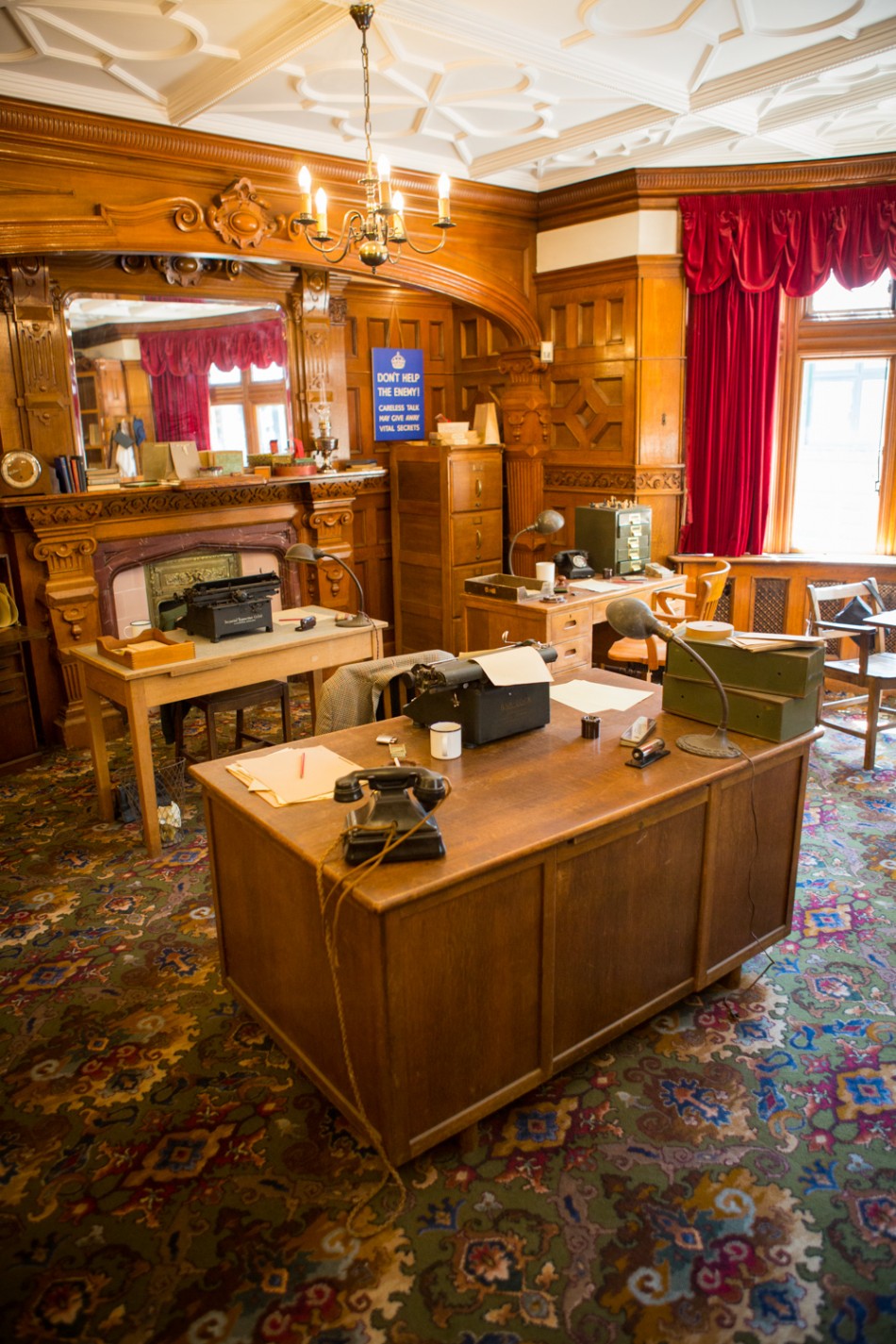 Office in the main building of Bletchley Park.