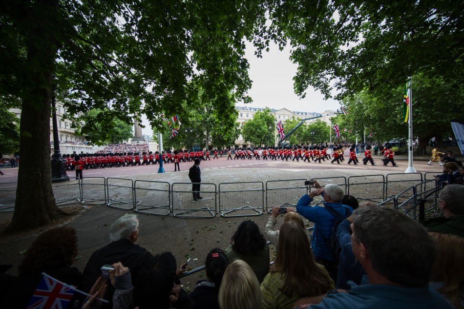 Trooping The Colour 2015 in London.