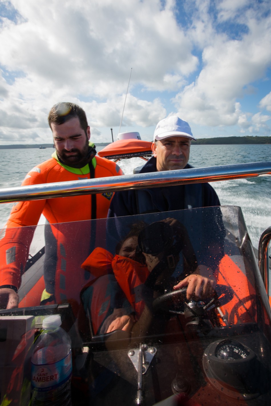 On board a boat of the Société nationale de sauvetage en mer. Photo: Christian Lendl