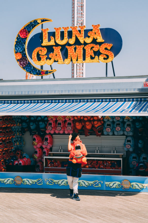 Coney Island Amusement Park in New York City.