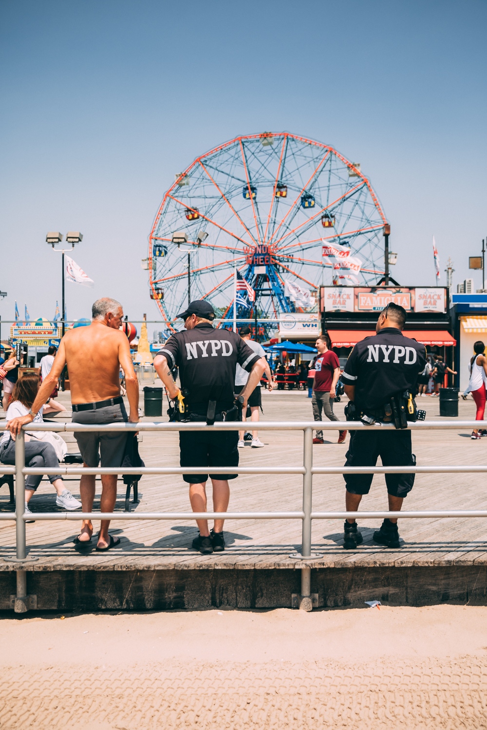 Coney Island Amusement Park in New York City.