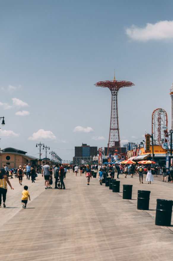 Coney Island Amusement Park in New York City.