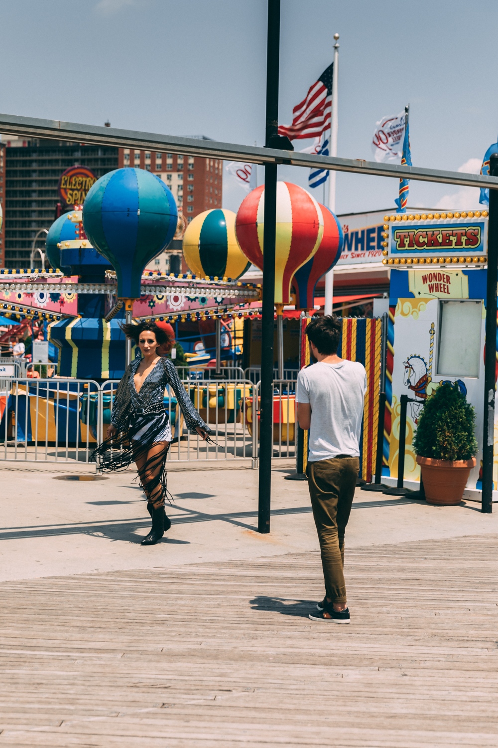 Coney Island Amusement Park in New York City.