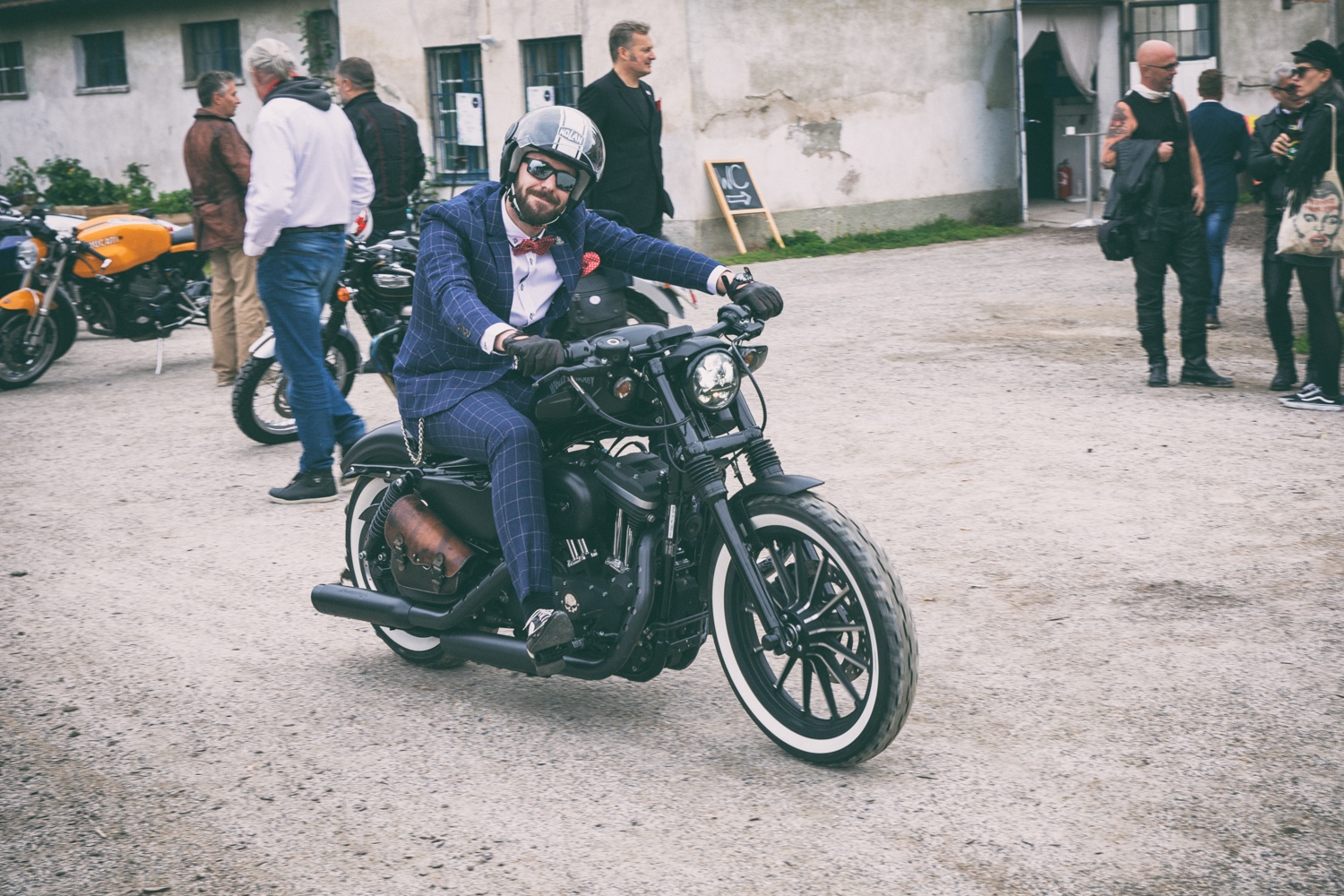 Distinguished Gentleman's Ride on September 24, 2017 in Vienna, Austria.