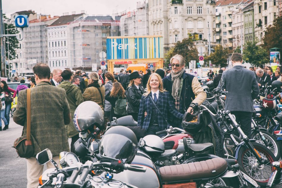 Distinguished Gentleman's Ride on September 24, 2017 in Vienna, Austria.