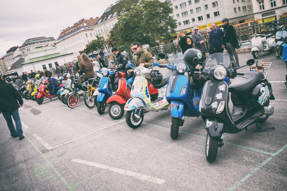 Distinguished Gentleman's Ride on September 24, 2017 in Vienna, Austria.