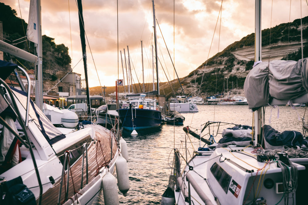 Hafen in Bonifacio, Korsika