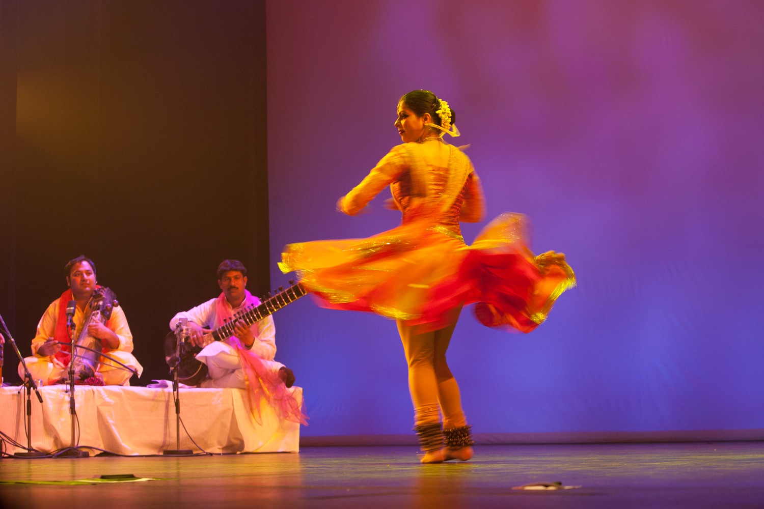 Indische Kathal-Darbietung von Vidha Lal und ihrer Gruppe The Spirit am 20.03.2011 im Akzent Theater