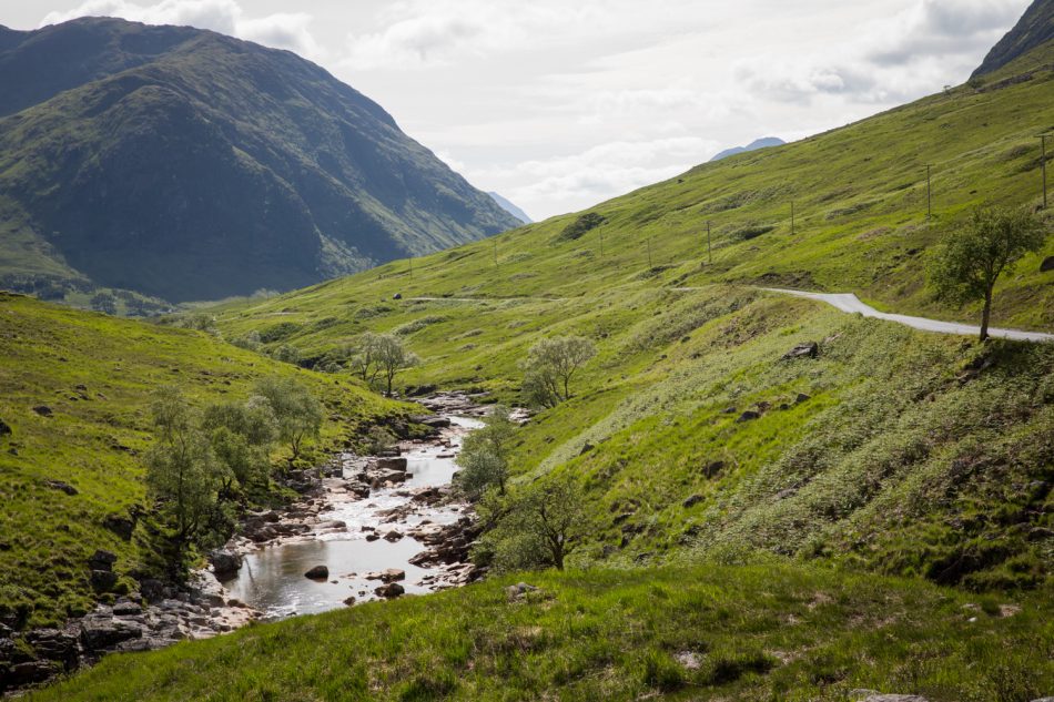 Glen Etive in Schottland