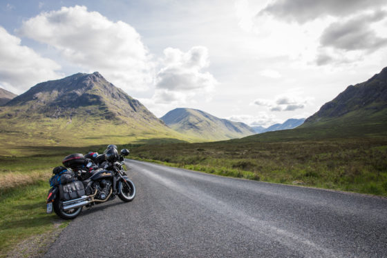 Glen Etive in Schottland