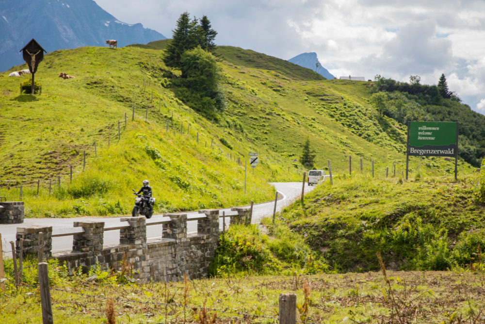 Motorradtour mit einer Indian Scout in Vorarlberg